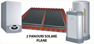 provoke T Indigenous Pachet centrala in condensatie 28 kw cu 1 panou solar plan si boiler solar  200 litri | Calor